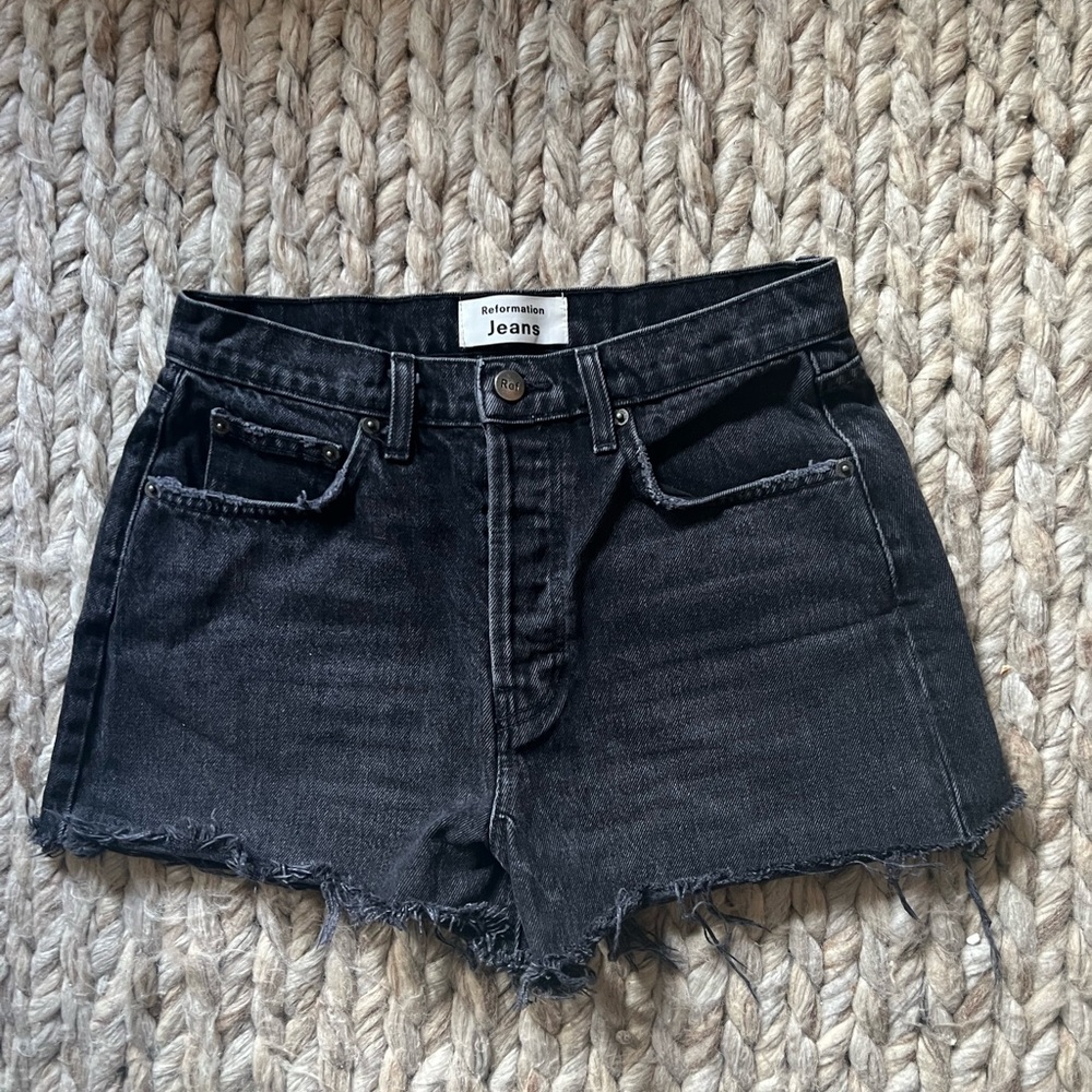 Reformation Dixie High Rise Jean Shorts
